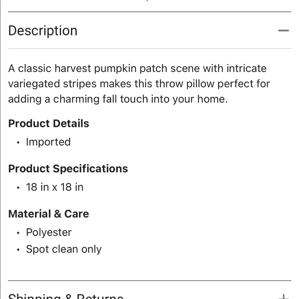 NWT!!!  Harvest pumpkin patch pillow - Picture 2 of 7